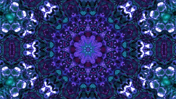 Soyut boya fırça mürekkep patlayabilir formanın düzgün kavramı simetrik desen süs dekoratif Kaleidoscope hareketi geometrik daire ve yıldız şekli