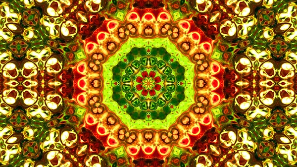 Soyut boya fırça mürekkep patlayabilir formanın düzgün kavramı simetrik desen süs dekoratif Kaleidoscope hareketi geometrik daire ve yıldız şekli