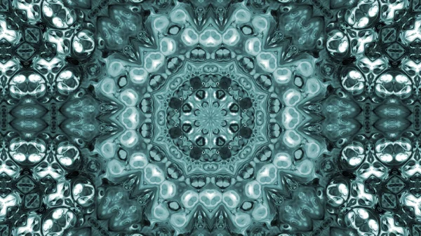 Soyut boya fırça mürekkep patlayabilir formanın düzgün kavramı simetrik desen süs dekoratif Kaleidoscope hareketi geometrik daire ve yıldız şekli