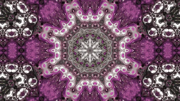 Soyut boya fırça mürekkep patlayabilir formanın düzgün kavramı simetrik desen süs dekoratif Kaleidoscope hareketi geometrik daire ve yıldız şekli