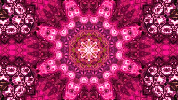 Soyut boya fırça mürekkep patlayabilir formanın düzgün kavramı simetrik desen süs dekoratif Kaleidoscope hareketi geometrik daire ve yıldız şekli