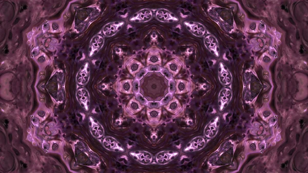 Soyut boya fırça mürekkep patlayabilir formanın düzgün kavramı simetrik desen süs dekoratif Kaleidoscope hareketi geometrik daire ve yıldız şekli