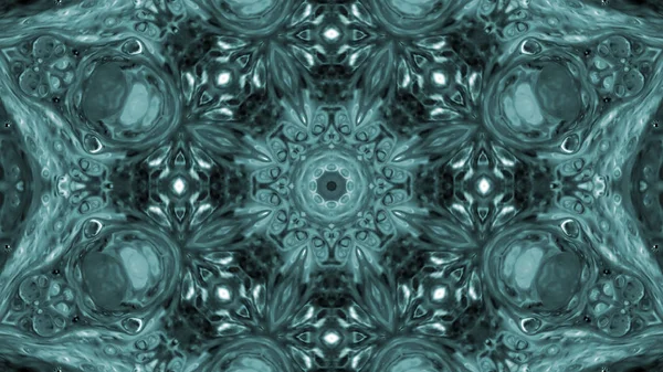 Soyut boya fırça mürekkep patlayabilir formanın düzgün kavramı simetrik desen süs dekoratif Kaleidoscope hareketi geometrik daire ve yıldız şekli