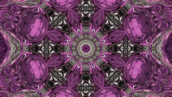 Soyut boya fırça mürekkep patlayabilir formanın düzgün kavramı simetrik desen süs dekoratif Kaleidoscope hareketi geometrik daire ve yıldız şekli