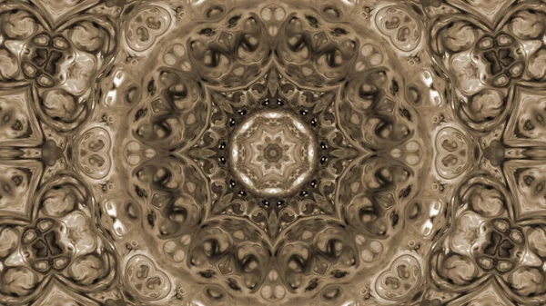 Soyut boya fırça mürekkep patlayabilir formanın düzgün kavramı simetrik desen süs dekoratif Kaleidoscope hareketi geometrik daire ve yıldız şekli