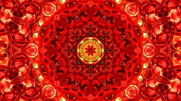 Soyut boya fırça mürekkep patlayabilir formanın düzgün kavramı simetrik desen süs dekoratif Kaleidoscope hareketi geometrik daire ve yıldız şekli