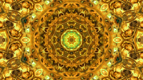 Soyut boya fırça mürekkep patlayabilir formanın düzgün kavramı simetrik desen süs dekoratif Kaleidoscope hareketi geometrik daire ve yıldız şekli