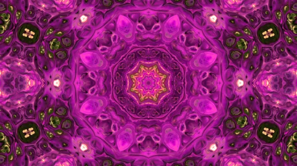 Soyut boya fırça mürekkep patlayabilir formanın düzgün kavramı simetrik desen süs dekoratif Kaleidoscope hareketi geometrik daire ve yıldız şekli