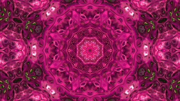 Soyut boya fırça mürekkep patlayabilir formanın düzgün kavramı simetrik desen süs dekoratif Kaleidoscope hareketi geometrik daire ve yıldız şekli