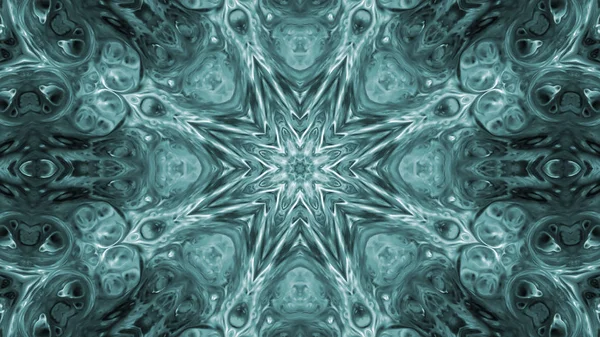 Soyut boya fırça mürekkep patlayabilir formanın düzgün kavramı simetrik desen süs dekoratif Kaleidoscope hareketi geometrik daire ve yıldız şekli