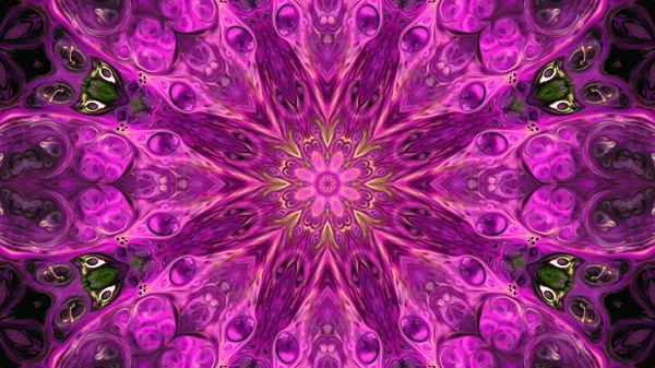 Soyut boya fırça mürekkep patlayabilir formanın düzgün kavramı simetrik desen süs dekoratif Kaleidoscope hareketi geometrik daire ve yıldız şekli