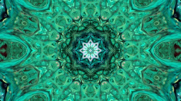 Soyut boya fırça mürekkep patlayabilir formanın düzgün kavramı simetrik desen süs dekoratif Kaleidoscope hareketi geometrik daire ve yıldız şekli