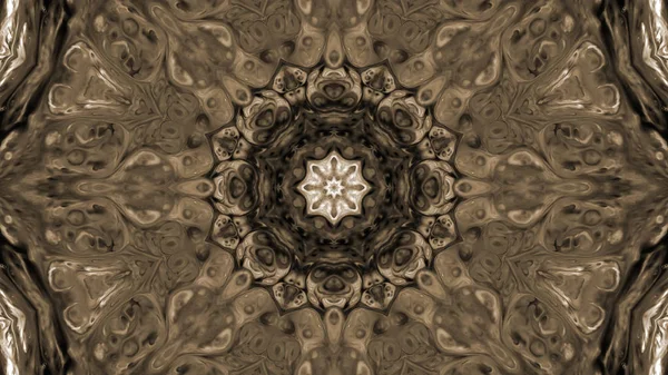 Soyut boya fırça mürekkep patlayabilir formanın düzgün kavramı simetrik desen süs dekoratif Kaleidoscope hareketi geometrik daire ve yıldız şekli