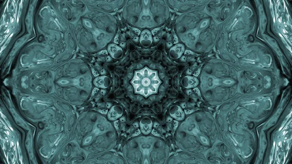 Soyut boya fırça mürekkep patlayabilir formanın düzgün kavramı simetrik desen süs dekoratif Kaleidoscope hareketi geometrik daire ve yıldız şekli