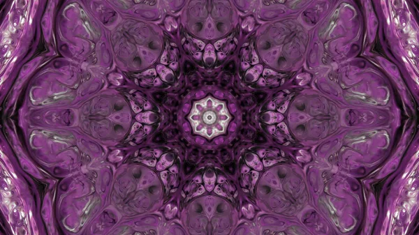 Soyut boya fırça mürekkep patlayabilir formanın düzgün kavramı simetrik desen süs dekoratif Kaleidoscope hareketi geometrik daire ve yıldız şekli