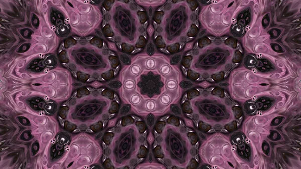 Soyut boya fırça mürekkep patlayabilir formanın düzgün kavramı simetrik desen süs dekoratif Kaleidoscope hareketi geometrik daire ve yıldız şekli