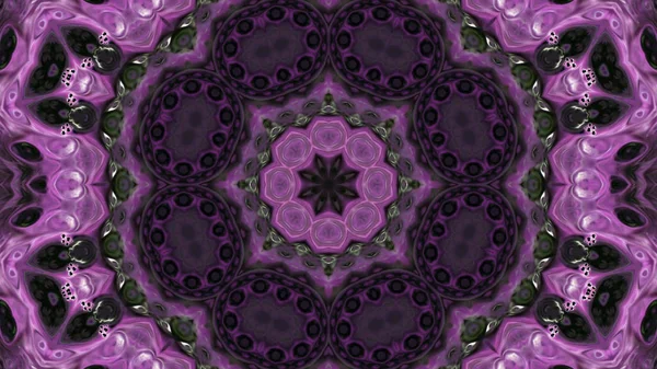 Soyut boya fırça mürekkep patlayabilir formanın düzgün kavramı simetrik desen süs dekoratif Kaleidoscope hareketi geometrik daire ve yıldız şekli