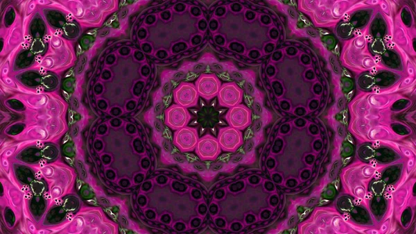 Soyut boya fırça mürekkep patlayabilir formanın düzgün kavramı simetrik desen süs dekoratif Kaleidoscope hareketi geometrik daire ve yıldız şekli