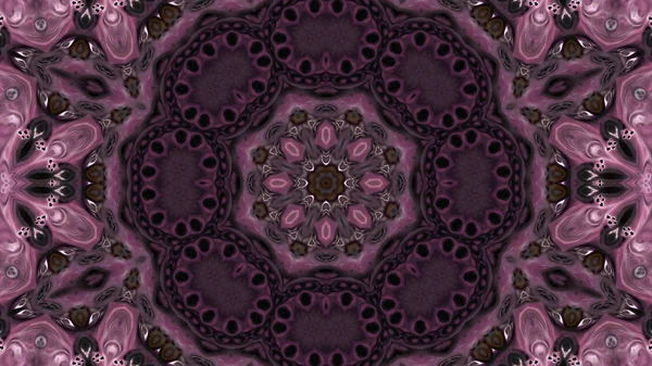 Soyut boya fırça mürekkep patlayabilir formanın düzgün kavramı simetrik desen süs dekoratif Kaleidoscope hareketi geometrik daire ve yıldız şekli