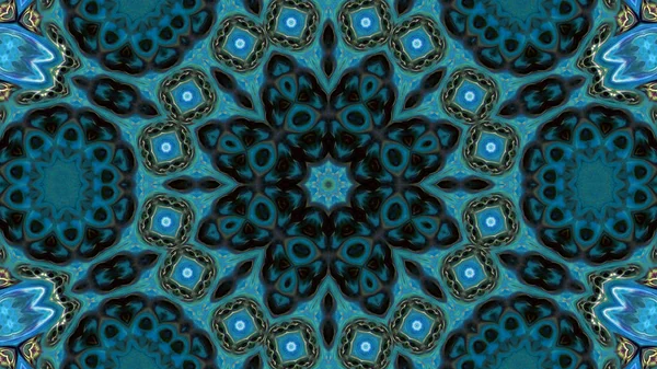 Soyut boya fırça mürekkep patlayabilir formanın düzgün kavramı simetrik desen süs dekoratif Kaleidoscope hareketi geometrik daire ve yıldız şekli