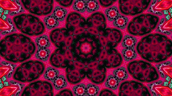 Soyut boya fırça mürekkep patlayabilir formanın düzgün kavramı simetrik desen süs dekoratif Kaleidoscope hareketi geometrik daire ve yıldız şekli