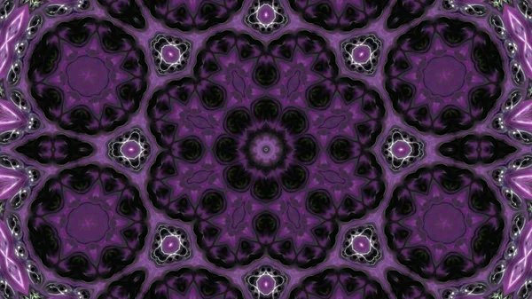 Soyut boya fırça mürekkep patlayabilir formanın düzgün kavramı simetrik desen süs dekoratif Kaleidoscope hareketi geometrik daire ve yıldız şekli