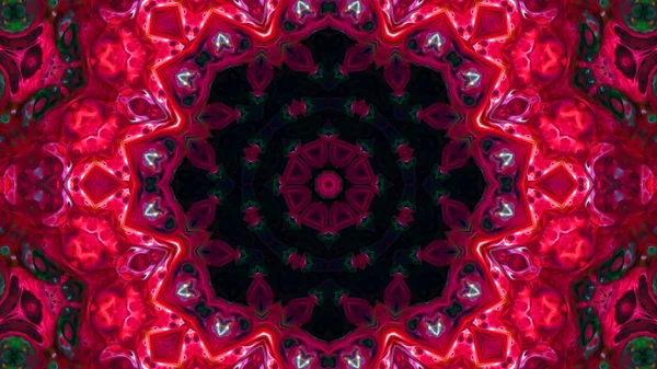 Soyut boya fırça mürekkep patlayabilir formanın düzgün kavramı simetrik desen süs dekoratif Kaleidoscope hareketi geometrik daire ve yıldız şekli