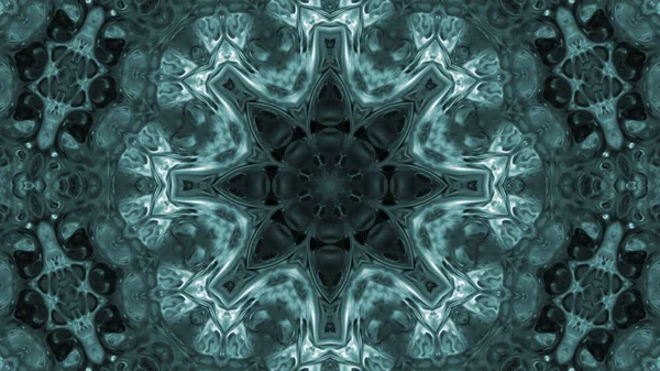 Soyut boya fırça mürekkep patlayabilir formanın düzgün kavramı simetrik desen süs dekoratif Kaleidoscope hareketi geometrik daire ve yıldız şekli