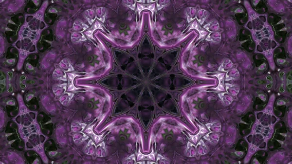 Soyut boya fırça mürekkep patlayabilir formanın düzgün kavramı simetrik desen süs dekoratif Kaleidoscope hareketi geometrik daire ve yıldız şekli