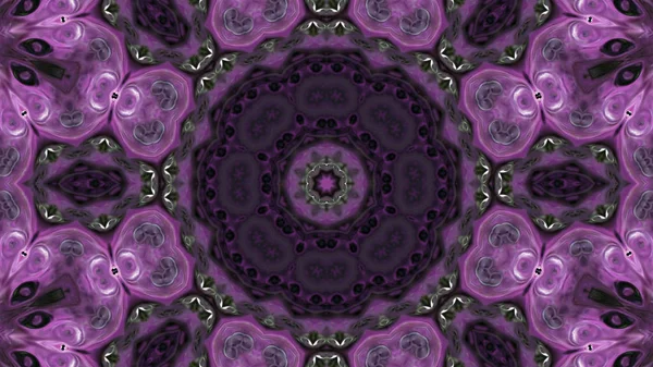 Soyut boya fırça mürekkep patlayabilir formanın düzgün kavramı simetrik desen süs dekoratif Kaleidoscope hareketi geometrik daire ve yıldız şekli