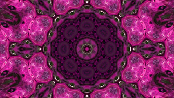 Soyut boya fırça mürekkep patlayabilir formanın düzgün kavramı simetrik desen süs dekoratif Kaleidoscope hareketi geometrik daire ve yıldız şekli