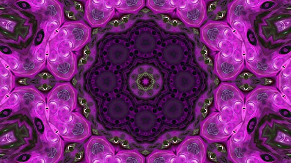 Soyut boya fırça mürekkep patlayabilir formanın düzgün kavramı simetrik desen süs dekoratif Kaleidoscope hareketi geometrik daire ve yıldız şekli