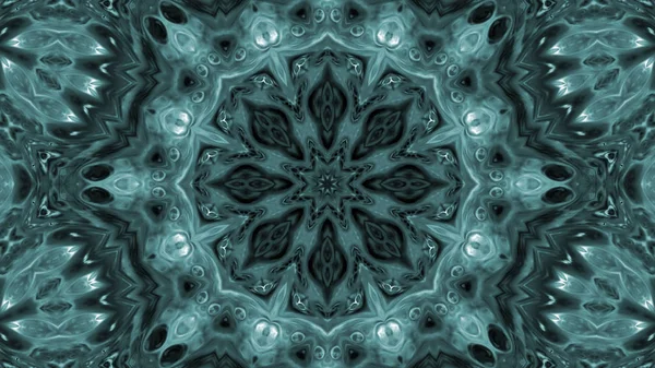 Soyut boya fırça mürekkep patlayabilir formanın düzgün kavramı simetrik desen süs dekoratif Kaleidoscope hareketi geometrik daire ve yıldız şekli