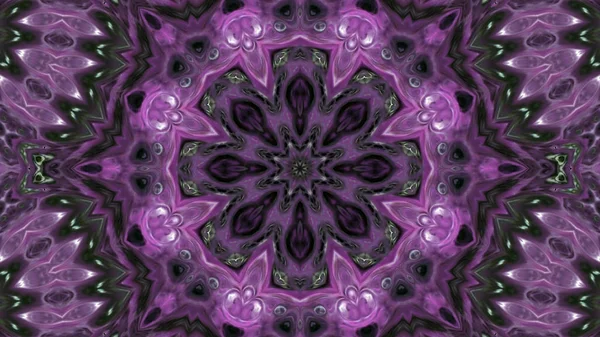 Soyut boya fırça mürekkep patlayabilir formanın düzgün kavramı simetrik desen süs dekoratif Kaleidoscope hareketi geometrik daire ve yıldız şekli