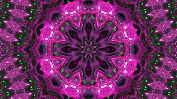 Soyut boya fırça mürekkep patlayabilir formanın düzgün kavramı simetrik desen süs dekoratif Kaleidoscope hareketi geometrik daire ve yıldız şekli