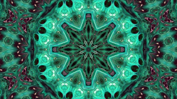 Soyut boya fırça mürekkep patlayabilir formanın düzgün kavramı simetrik desen süs dekoratif Kaleidoscope hareketi geometrik daire ve yıldız şekli