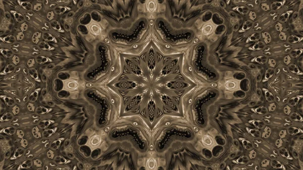 Soyut boya fırça mürekkep patlayabilir formanın düzgün kavramı simetrik desen süs dekoratif Kaleidoscope hareketi geometrik daire ve yıldız şekli