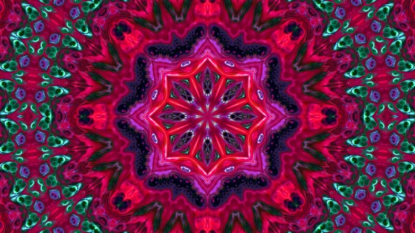 Soyut boya fırça mürekkep patlayabilir formanın düzgün kavramı simetrik desen süs dekoratif Kaleidoscope hareketi geometrik daire ve yıldız şekli