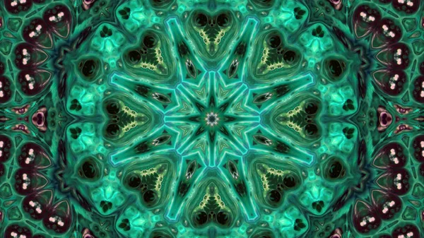 Soyut boya fırça mürekkep patlayabilir formanın düzgün kavramı simetrik desen süs dekoratif Kaleidoscope hareketi geometrik daire ve yıldız şekli