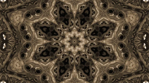 Soyut boya fırça mürekkep patlayabilir formanın düzgün kavramı simetrik desen süs dekoratif Kaleidoscope hareketi geometrik daire ve yıldız şekli