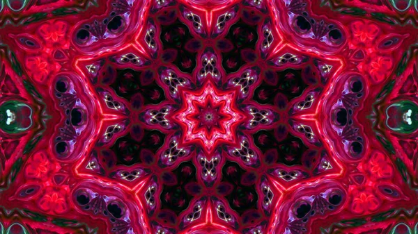 Soyut boya fırça mürekkep patlayabilir formanın düzgün kavramı simetrik desen süs dekoratif Kaleidoscope hareketi geometrik daire ve yıldız şekli