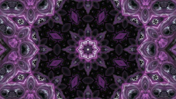 Soyut boya fırça mürekkep patlayabilir formanın düzgün kavramı simetrik desen süs dekoratif Kaleidoscope hareketi geometrik daire ve yıldız şekli