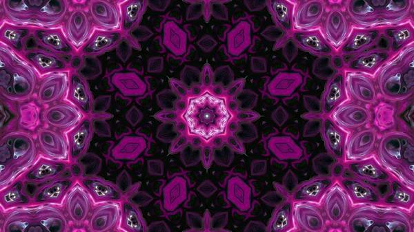 Soyut boya fırça mürekkep patlayabilir formanın düzgün kavramı simetrik desen süs dekoratif Kaleidoscope hareketi geometrik daire ve yıldız şekli