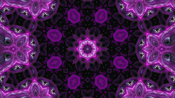 Soyut boya fırça mürekkep patlayabilir formanın düzgün kavramı simetrik desen süs dekoratif Kaleidoscope hareketi geometrik daire ve yıldız şekli