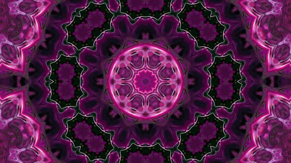 Soyut boya fırça mürekkep patlayabilir formanın düzgün kavramı simetrik desen süs dekoratif Kaleidoscope hareketi geometrik daire ve yıldız şekli