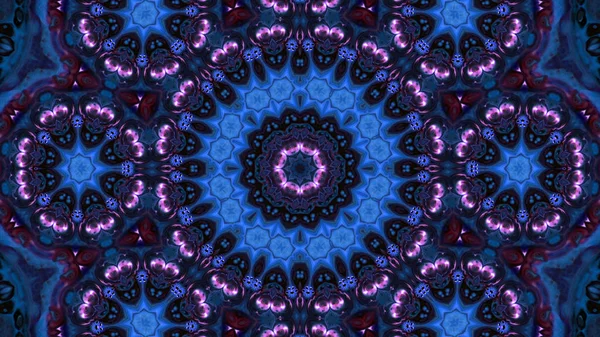 Soyut boya fırça mürekkep patlayabilir formanın düzgün kavramı simetrik desen süs dekoratif Kaleidoscope hareketi geometrik daire ve yıldız şekli