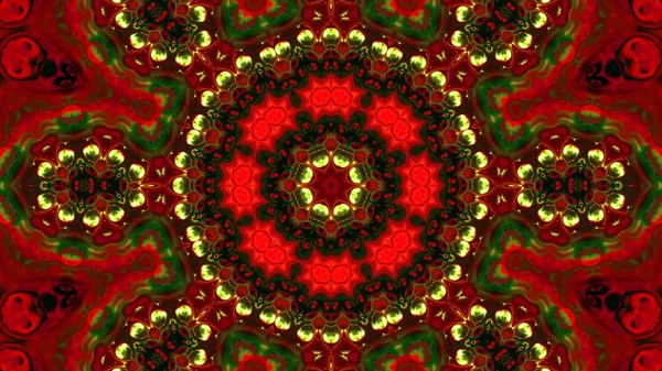 Soyut boya fırça mürekkep patlayabilir formanın düzgün kavramı simetrik desen süs dekoratif Kaleidoscope hareketi geometrik daire ve yıldız şekli