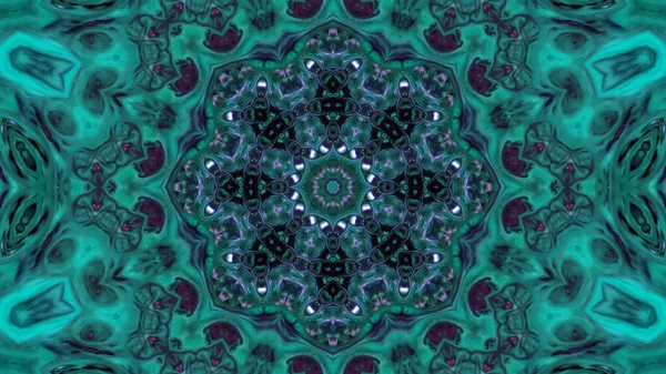 Soyut boya fırça mürekkep patlayabilir formanın düzgün kavramı simetrik desen süs dekoratif Kaleidoscope hareketi geometrik daire ve yıldız şekli