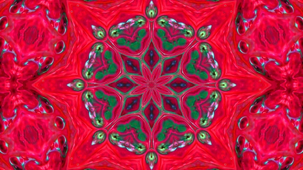 Soyut boya fırça mürekkep patlayabilir formanın düzgün kavramı simetrik desen süs dekoratif Kaleidoscope hareketi geometrik daire ve yıldız şekli