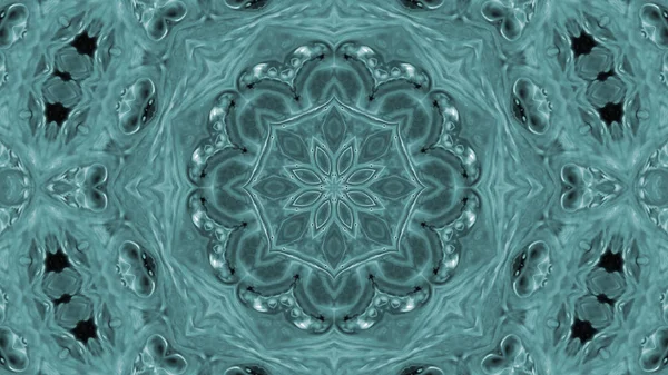 Soyut boya fırça mürekkep patlayabilir formanın düzgün kavramı simetrik desen süs dekoratif Kaleidoscope hareketi geometrik daire ve yıldız şekli